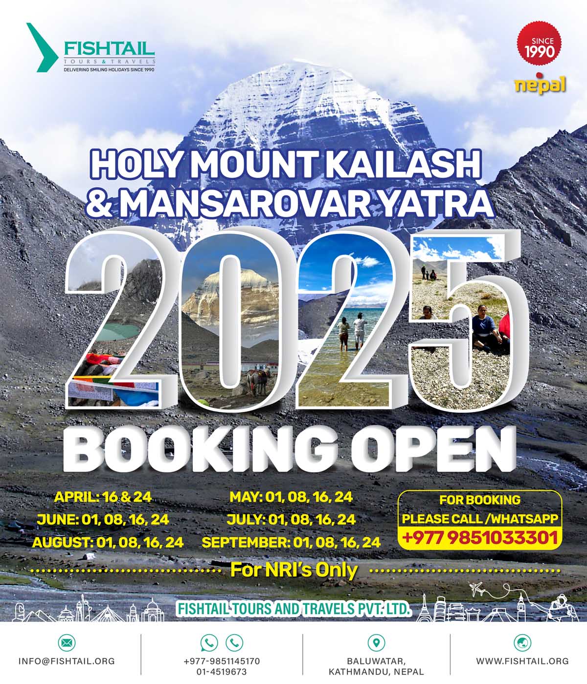 Mount Kailash Yatra Fixed Departure 2025 Bookings Open Now